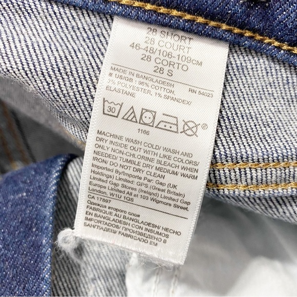 Banana Republic Dark Wash Hiigh Rise Wide Leg Crop Denim Jeans 28 - Picture 10 of 10